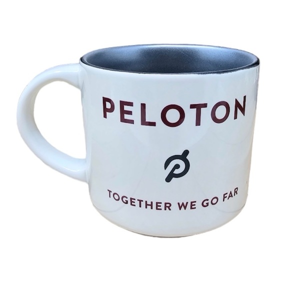 🆕 Peloton Together We Go Far White Mug 15 ounce NWT - Picture 2 of 7